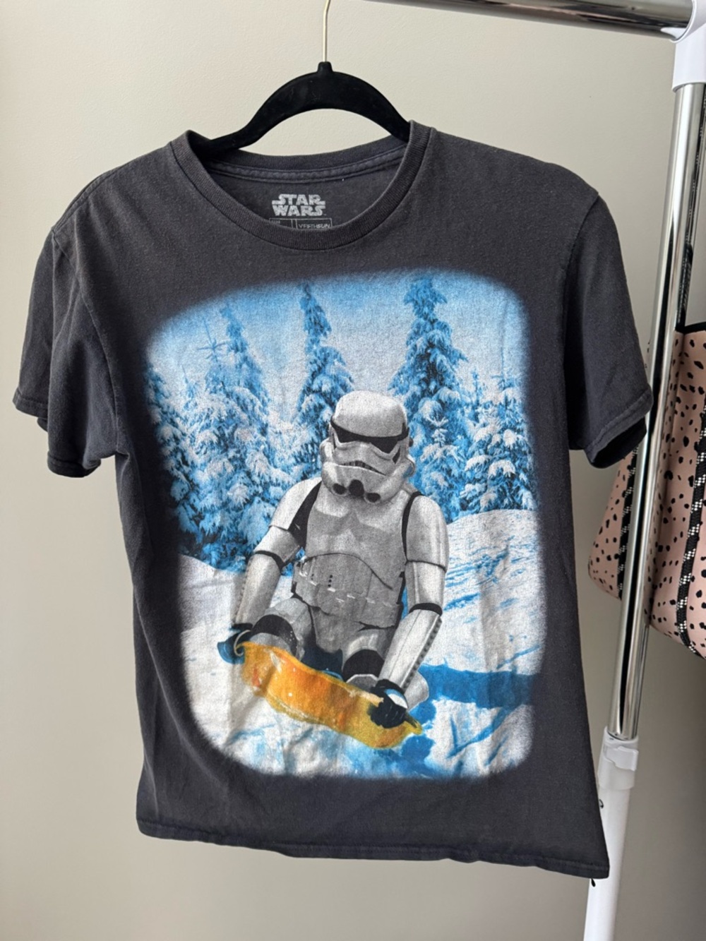 Disney Star Wars Black Stormtrooper Sled Graphic Tee